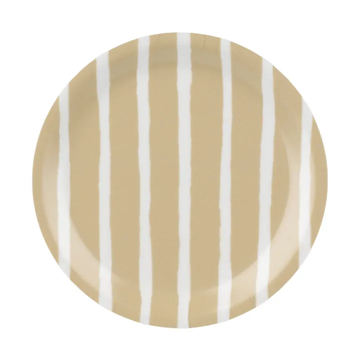 Piccolo glasunderlägg - White, sand Ø11 cm - Marimekko