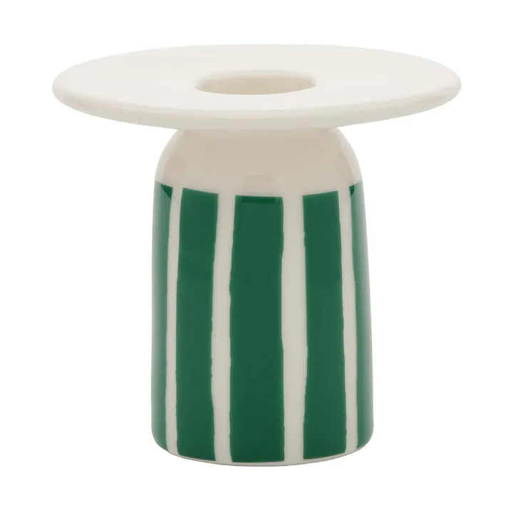 Piccolo ljusstake - White-green, 8 cm - Marimekko