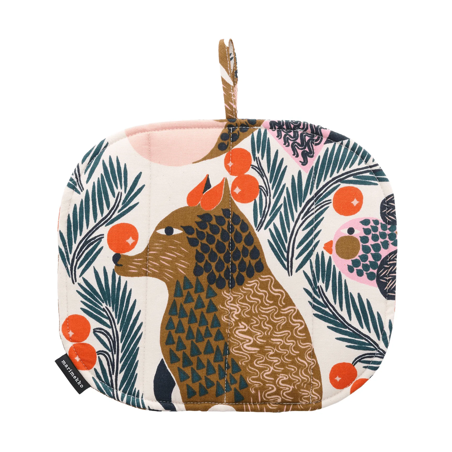 Pieni Ketunmarja grytlapp, White-multicolour Marimekko