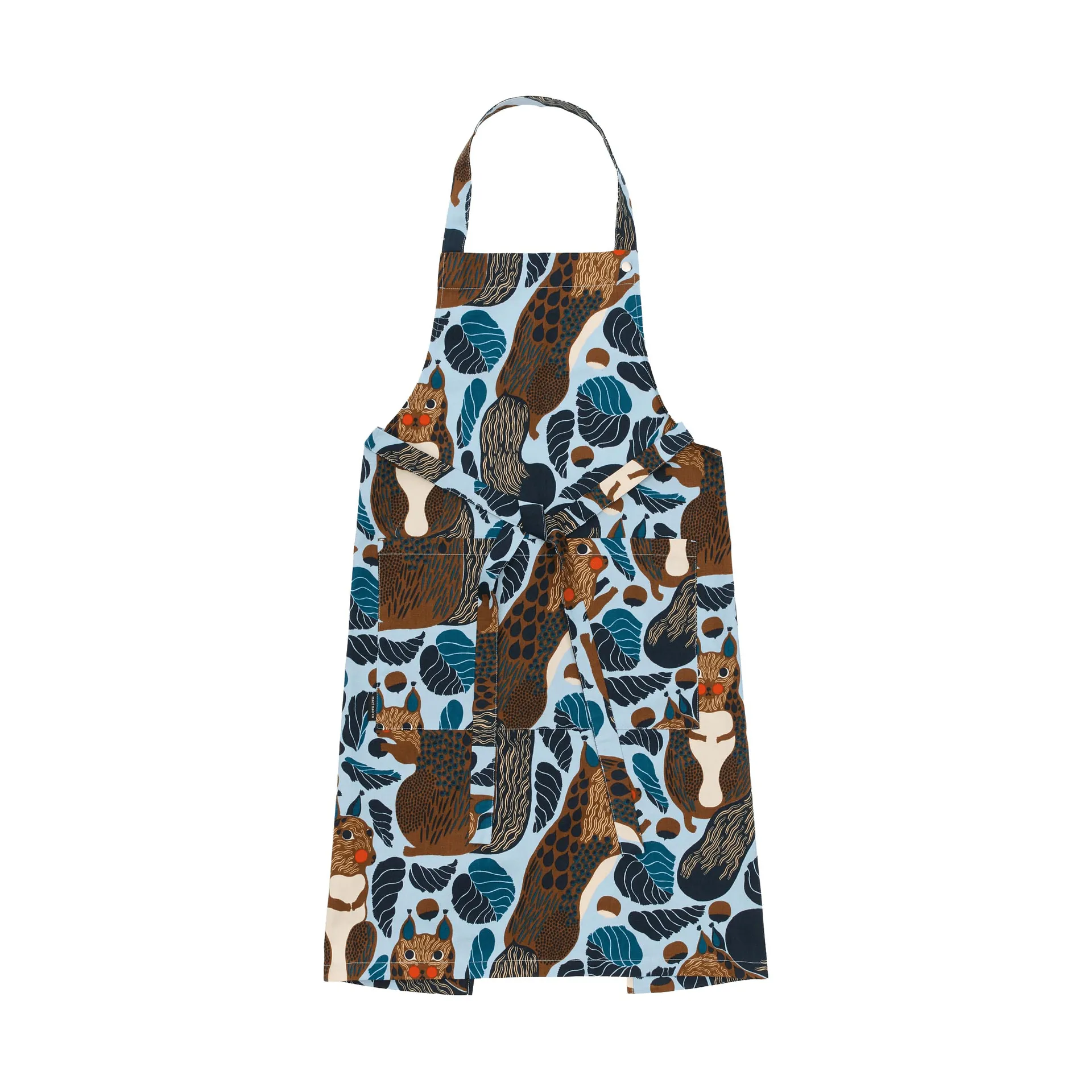 Pieni Kurre förkläde, Sky blue-multicolour Marimekko