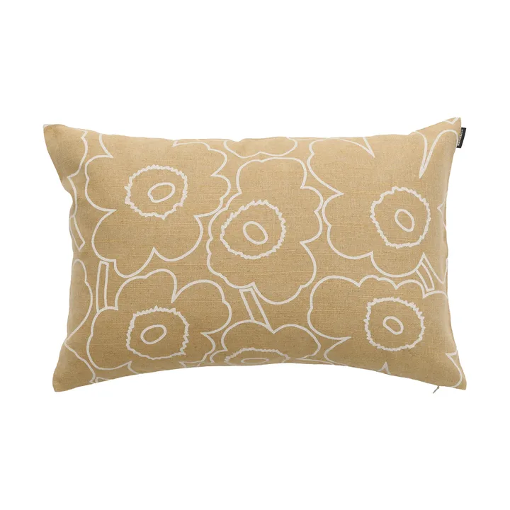 Pieni Piirto Unikko kuddfodral - Straw-off white, 40x60 cm - Marimekko