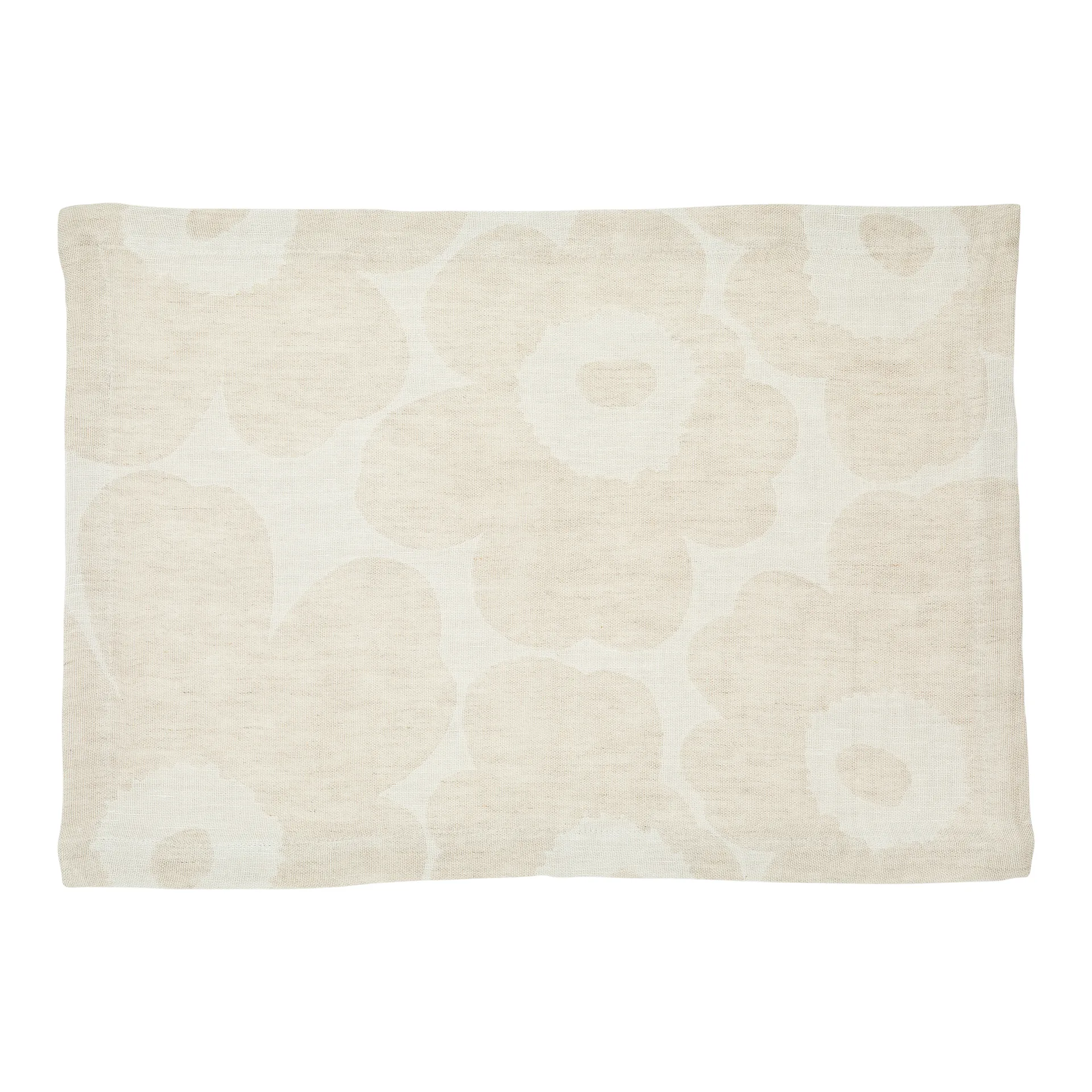 Pieni Unikko bordstablett linne, Beige-vit-svart Marimekko