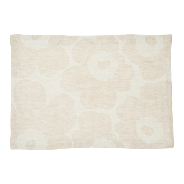 Pieni Unikko bordstablett linne, Beige-vit-svart Marimekko