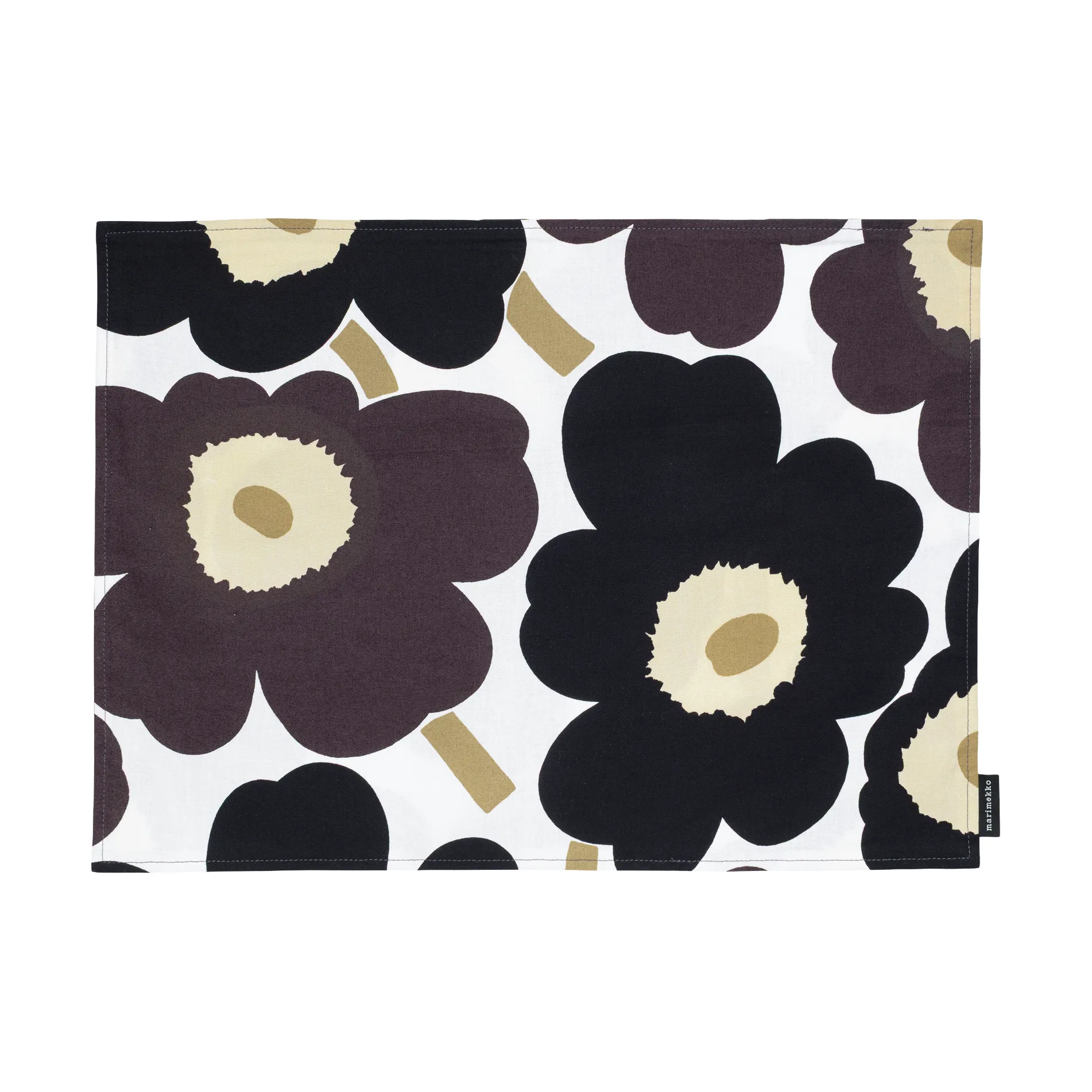 Pieni unikko borstablett acryl, White-dark grey-beige Marimekko
