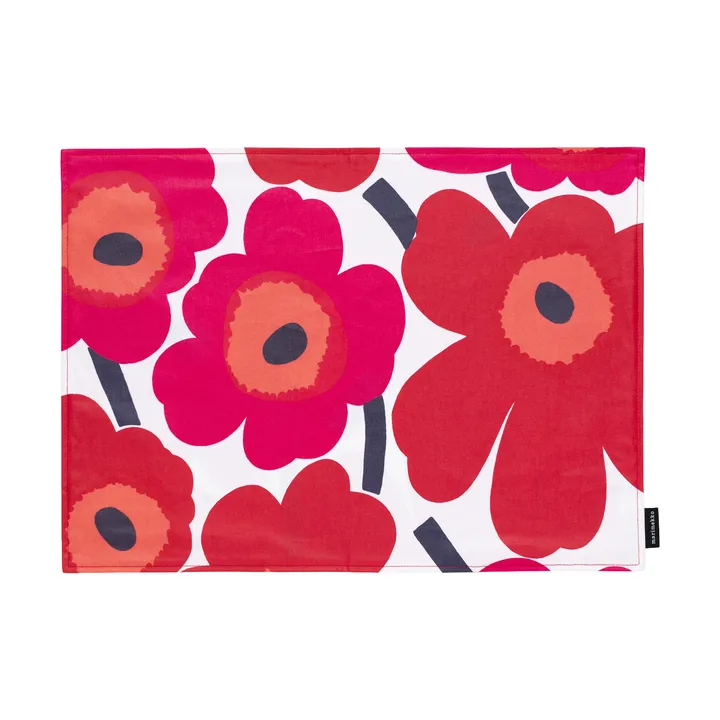 Pieni unikko borstablett acryl - White-red - Marimekko