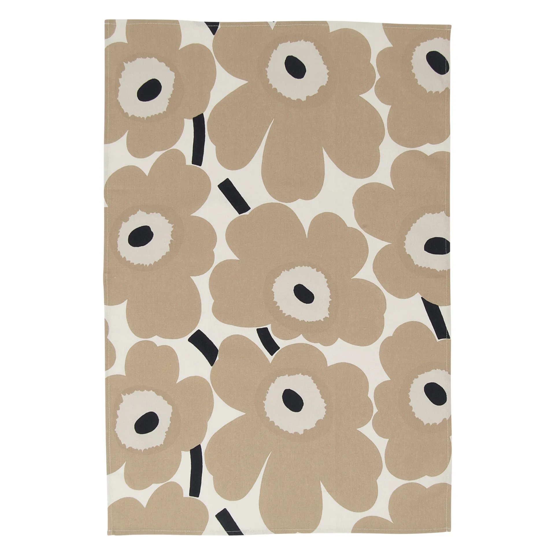 Pieni Unikko kökshandduk 2-pack, Off white-beige-blå Marimekko