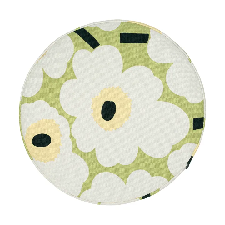 Pieni Unikko sittdyna - Pear, off white, melon, Ø35 cm - Marimekko