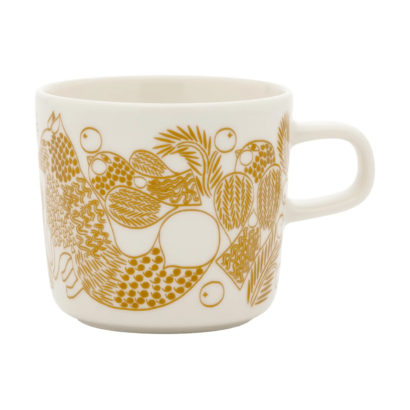 Marimekko Piirto Ketunmar kaffekopp White-bronze brown, 20 cl
