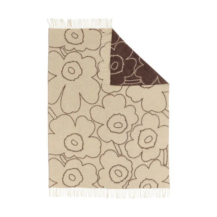 Piirto Unikko pläd 130x170 cm - Off white-mole - Marimekko