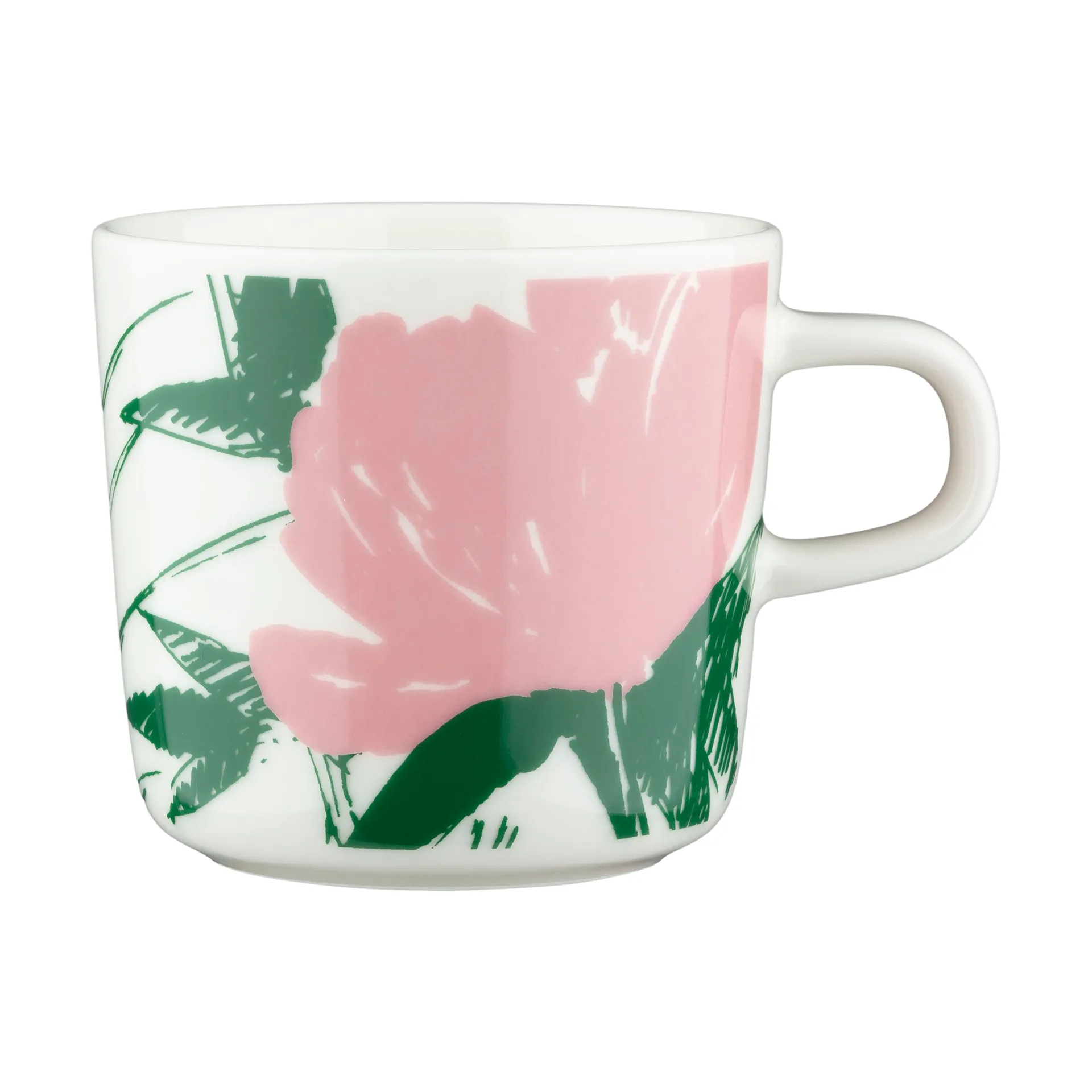 Puutarhakutsut kaffekopp 20 cl, White-green-orange Marimekko