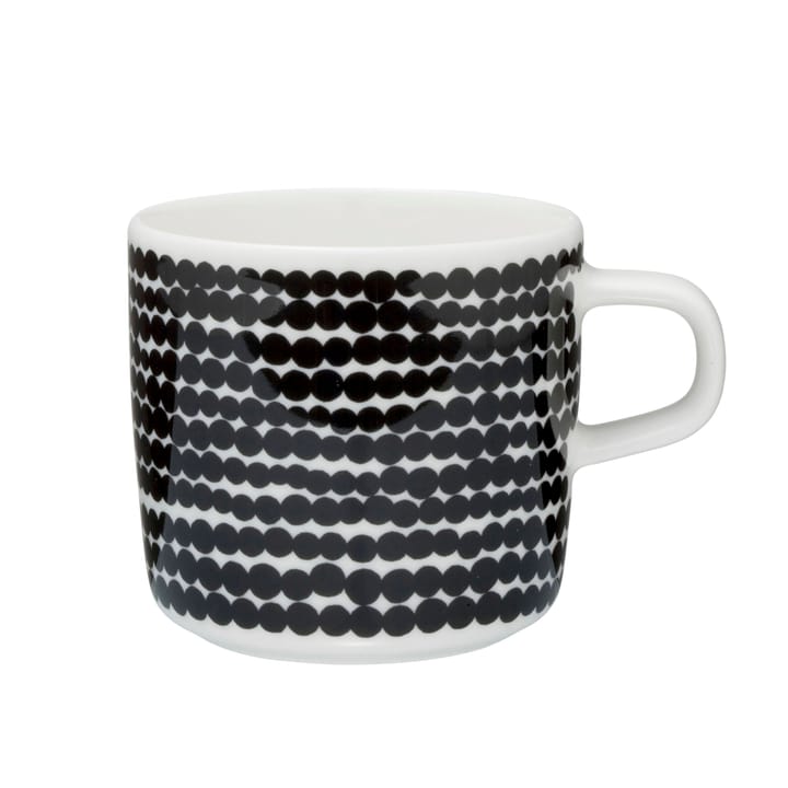 Räsymatto kaffekopp 20 cl, svart-vit Marimekko