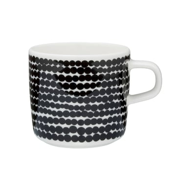 Marimekko Räsymatto kaffekopp 20 cl svart-vit