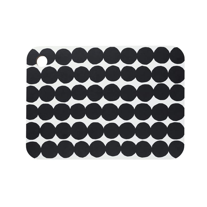 Räsymatto skärbräda, svart-vit Marimekko