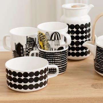 Räsymatto tekopp 25 cl - svart-vit - Marimekko