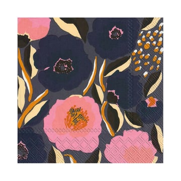 Marimekko Rosarium servett 33×33 cm 20-pack Blå