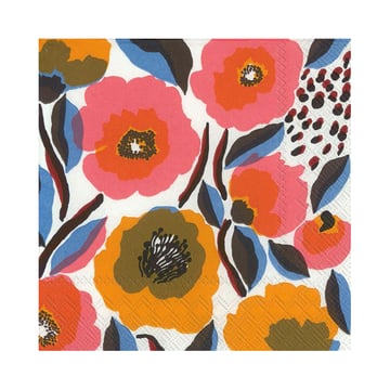 Marimekko Rosarium servett 33×33 cm 20-pack Vit