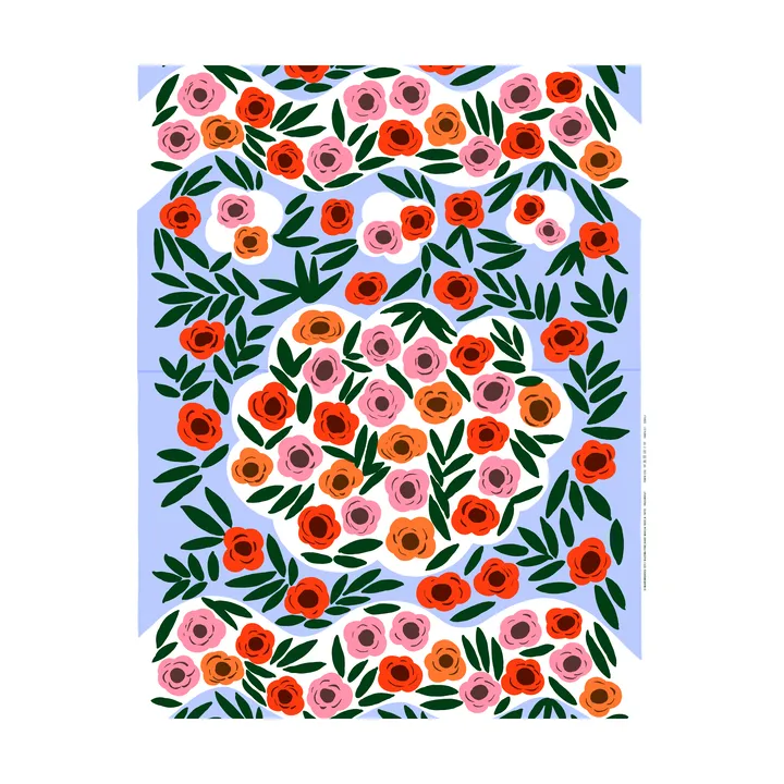 Ruukku tyg - Blå, multi - Marimekko