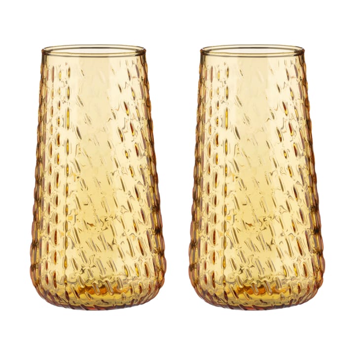 Syksy long tumbler glas 2-pack - Honey - Marimekko