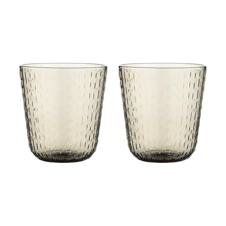 Syksy tumbler glas 36 cl 2-pack - Brown - Marimekko