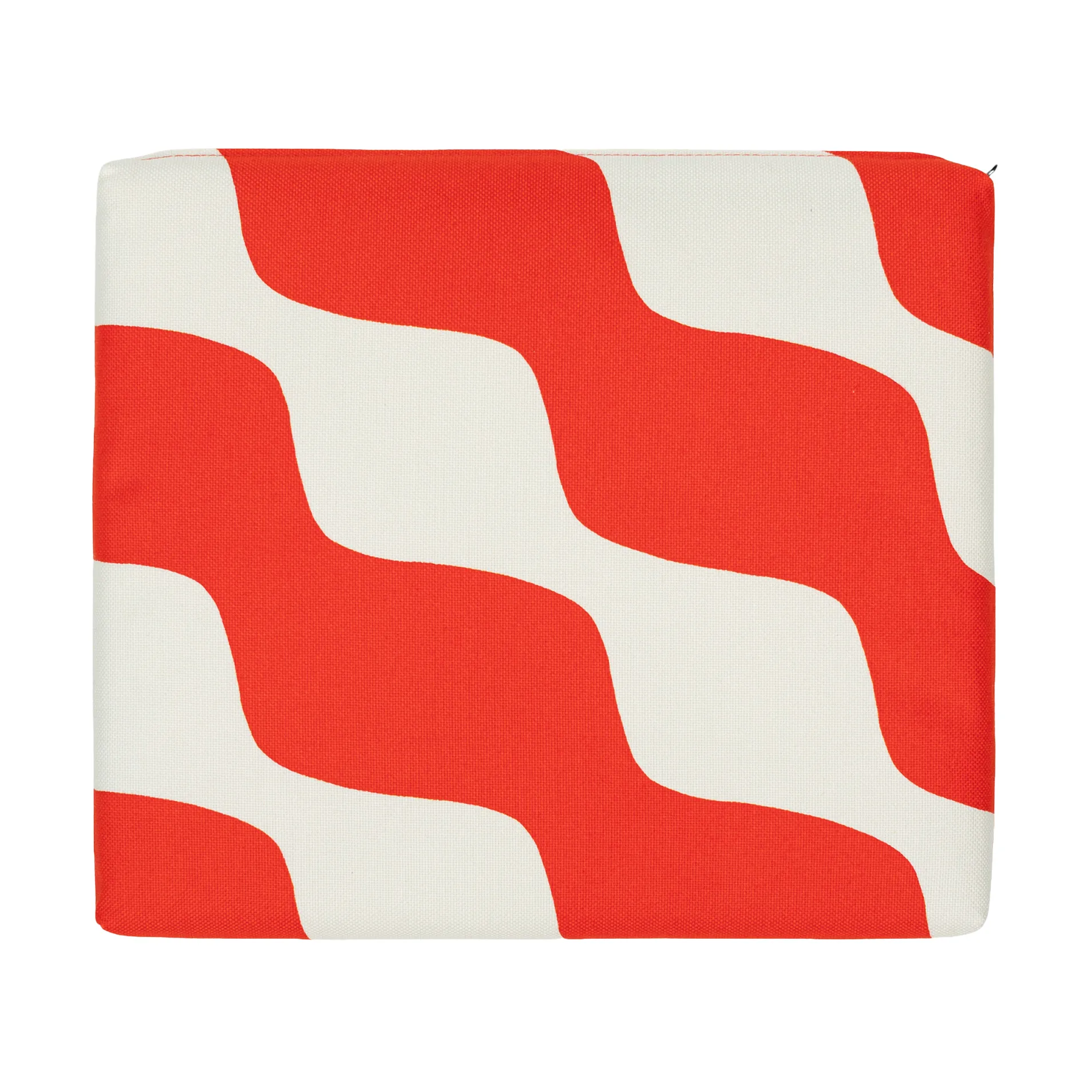 Taifuuni sittdyna, Natural white, orange red, 40x35 cm Marimekko