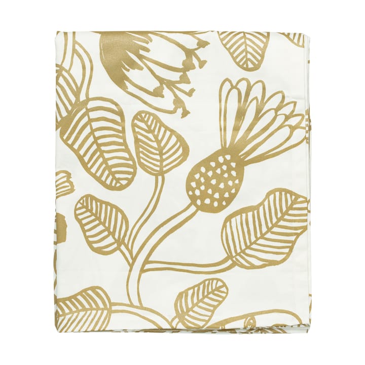 Tiara bordsduk 135x250 cm - White-gold - Marimekko