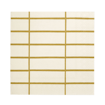 Marimekko Tiiliskivi servett 33×33 cm 20-pack Linen-ochre