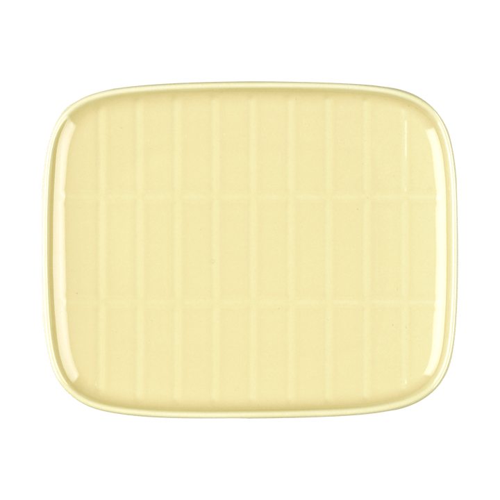 Tiiliskivi tallrik 12x15 cm, Butter yellow Marimekko