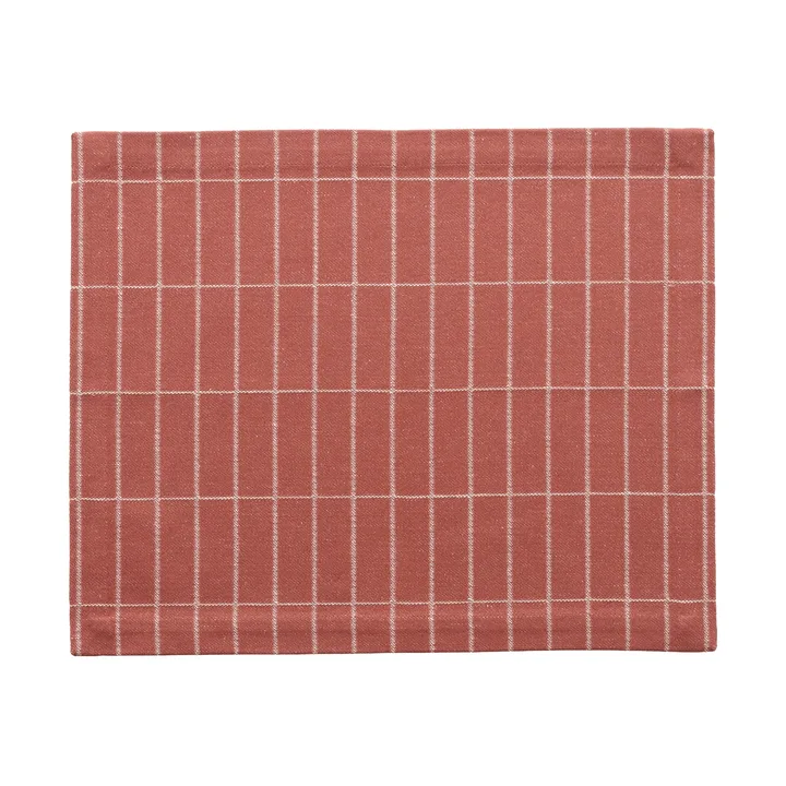Tiiliskivi vävd bordstablett - Chestnut-off white, 31x42 cm - Marimekko