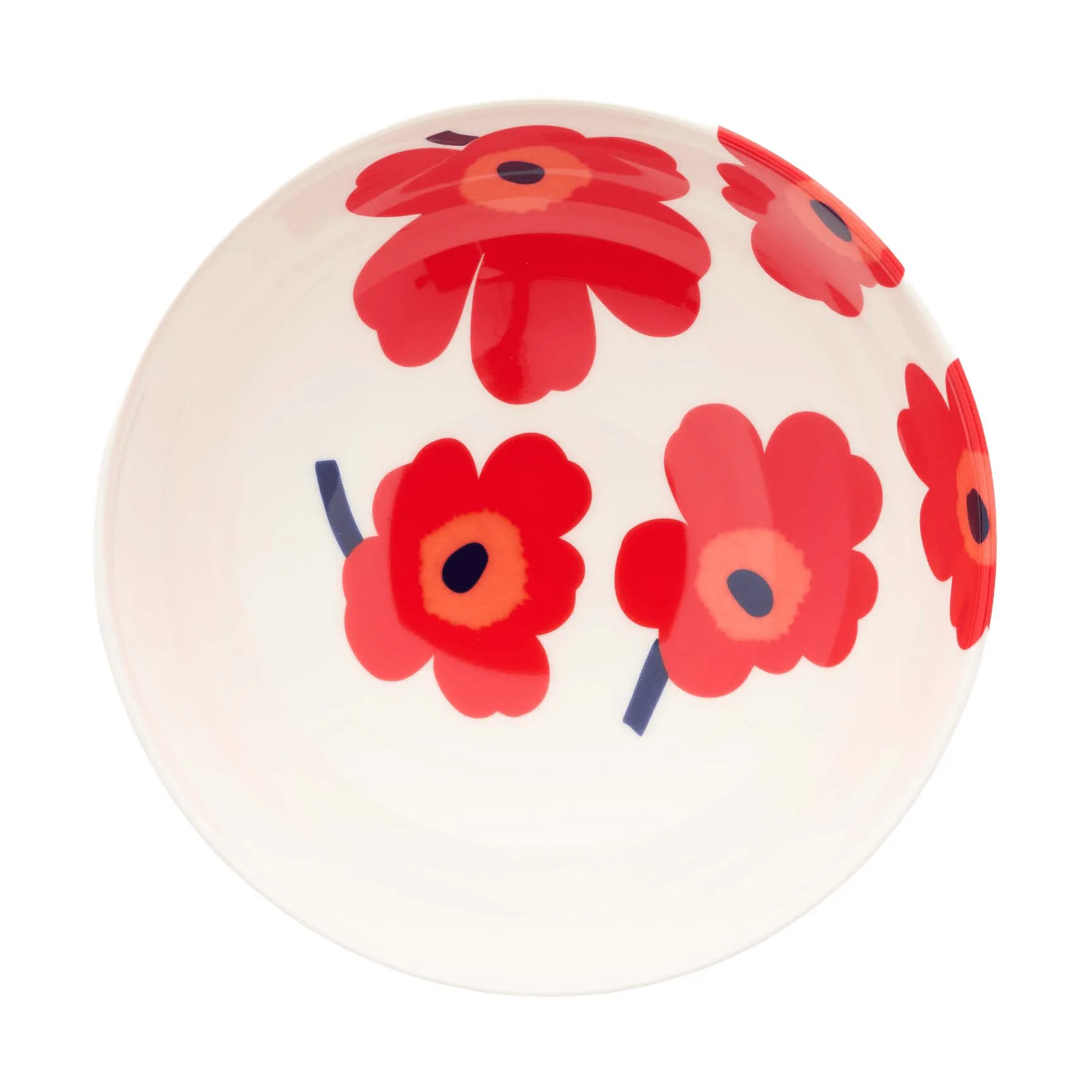 Unikko 1,3 l, White-red-blue Marimekko