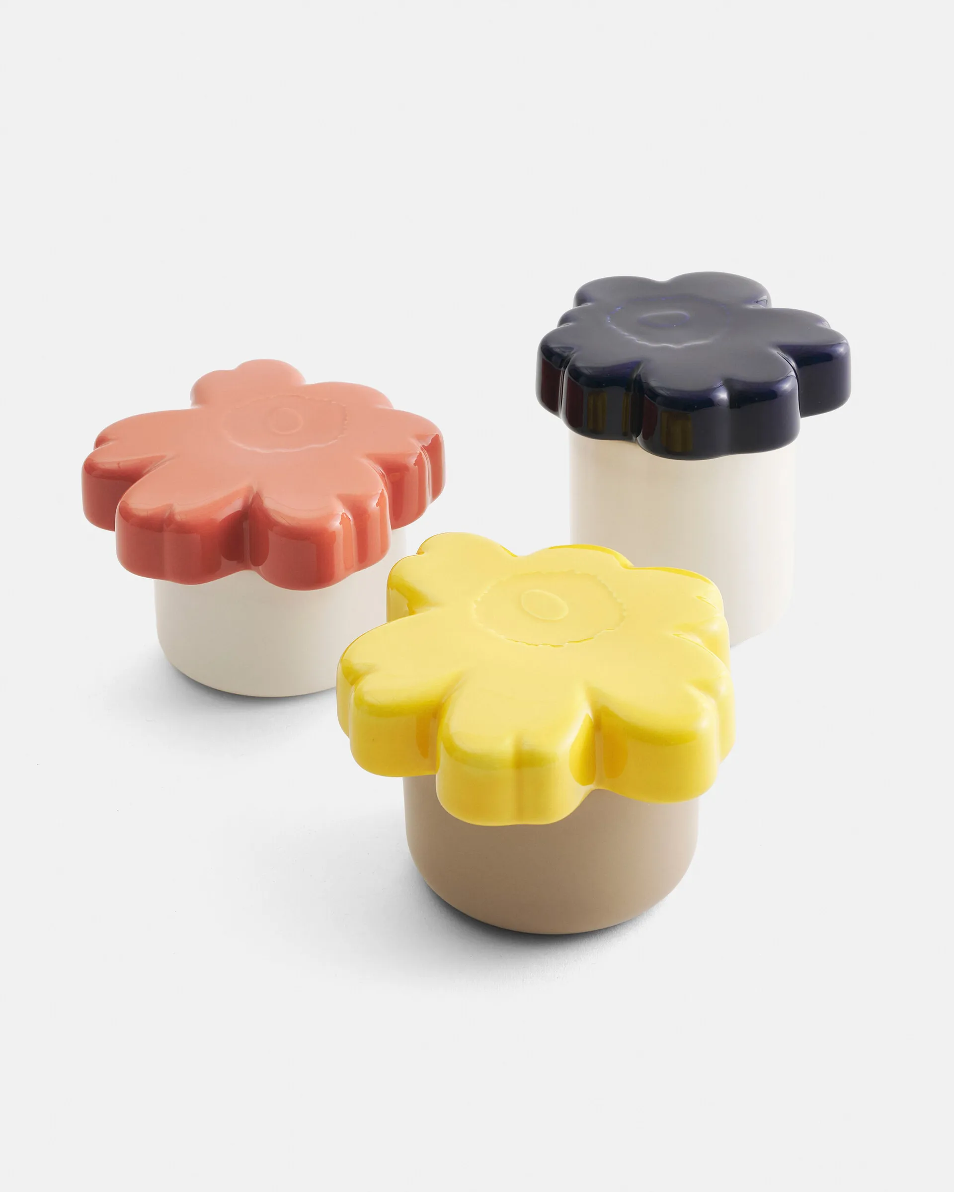 Unikko 60-årsjubileum burk Ø19x11 cm, Terra-spring yellow Marimekko