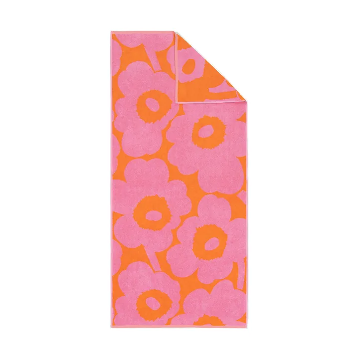 Unikko badhandduk 70x150 cm - Orange-pink - Marimekko
