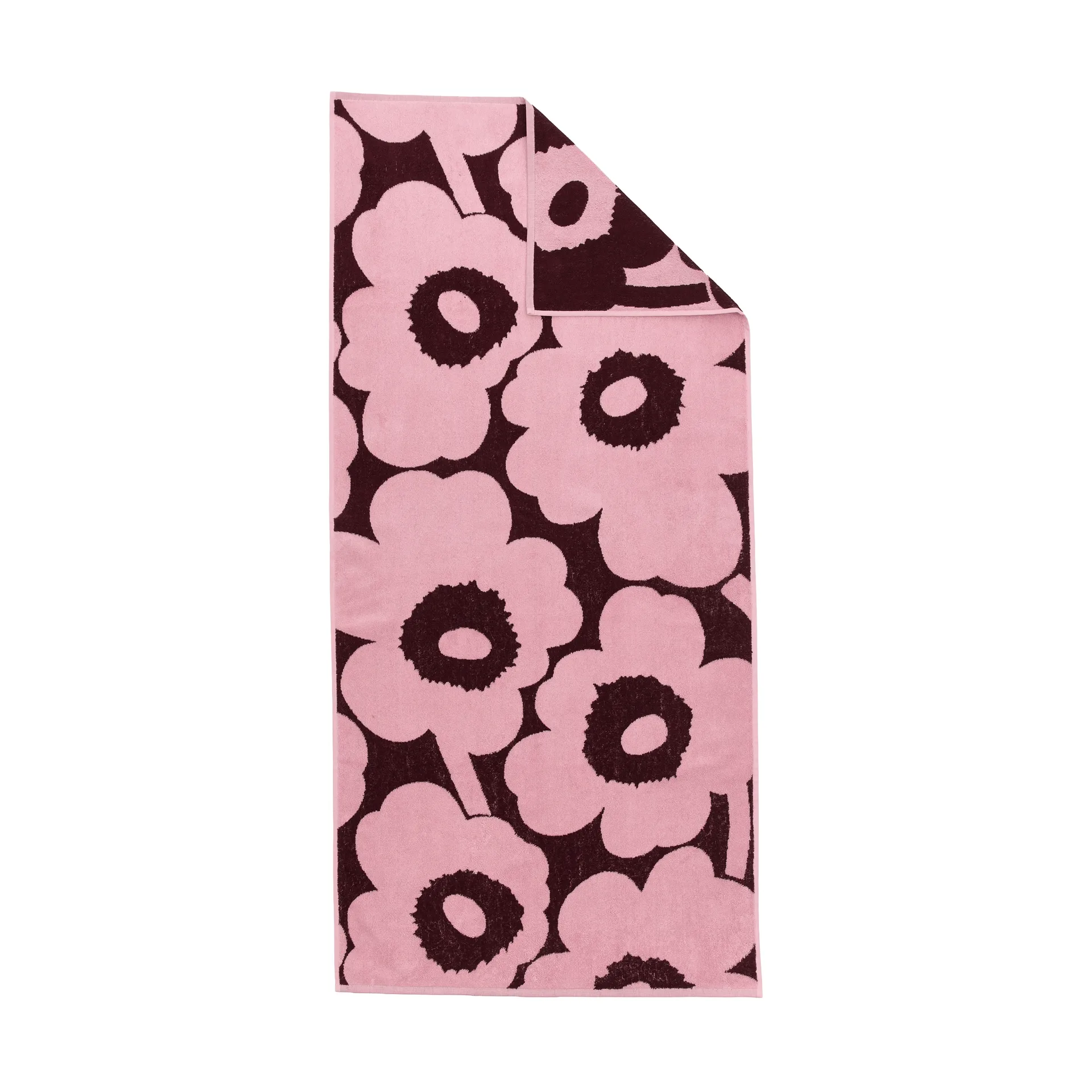 Marimekko Unikko badhandduk 70x150 cm Plum-pink
