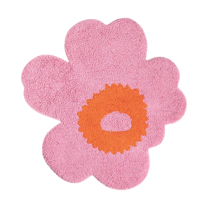 Unikko badrumsmatta 73x74 cm - Pink-orange - Marimekko