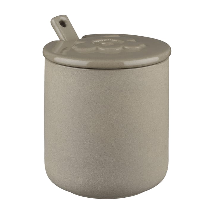 Unikko burk med lock och sked, terra Marimekko