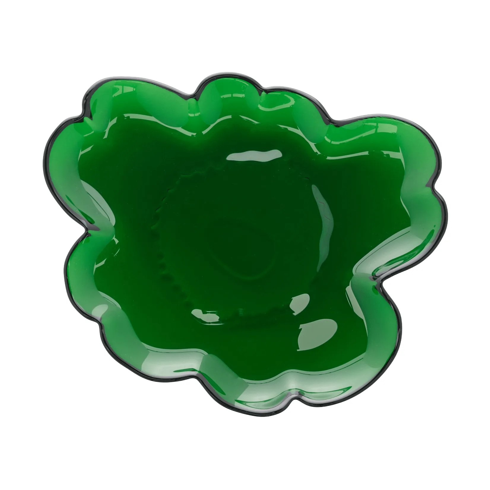 Marimekko Unikko glastallrik 20 cm Green