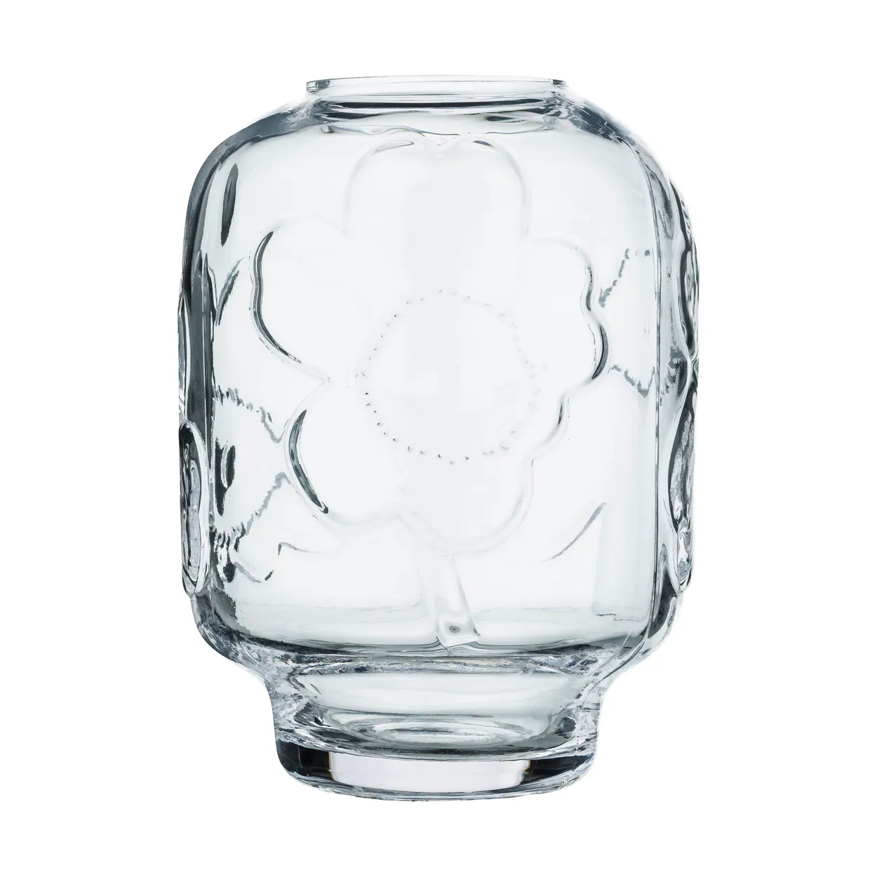 Marimekko Unikko glasvas Clear, 18 cm