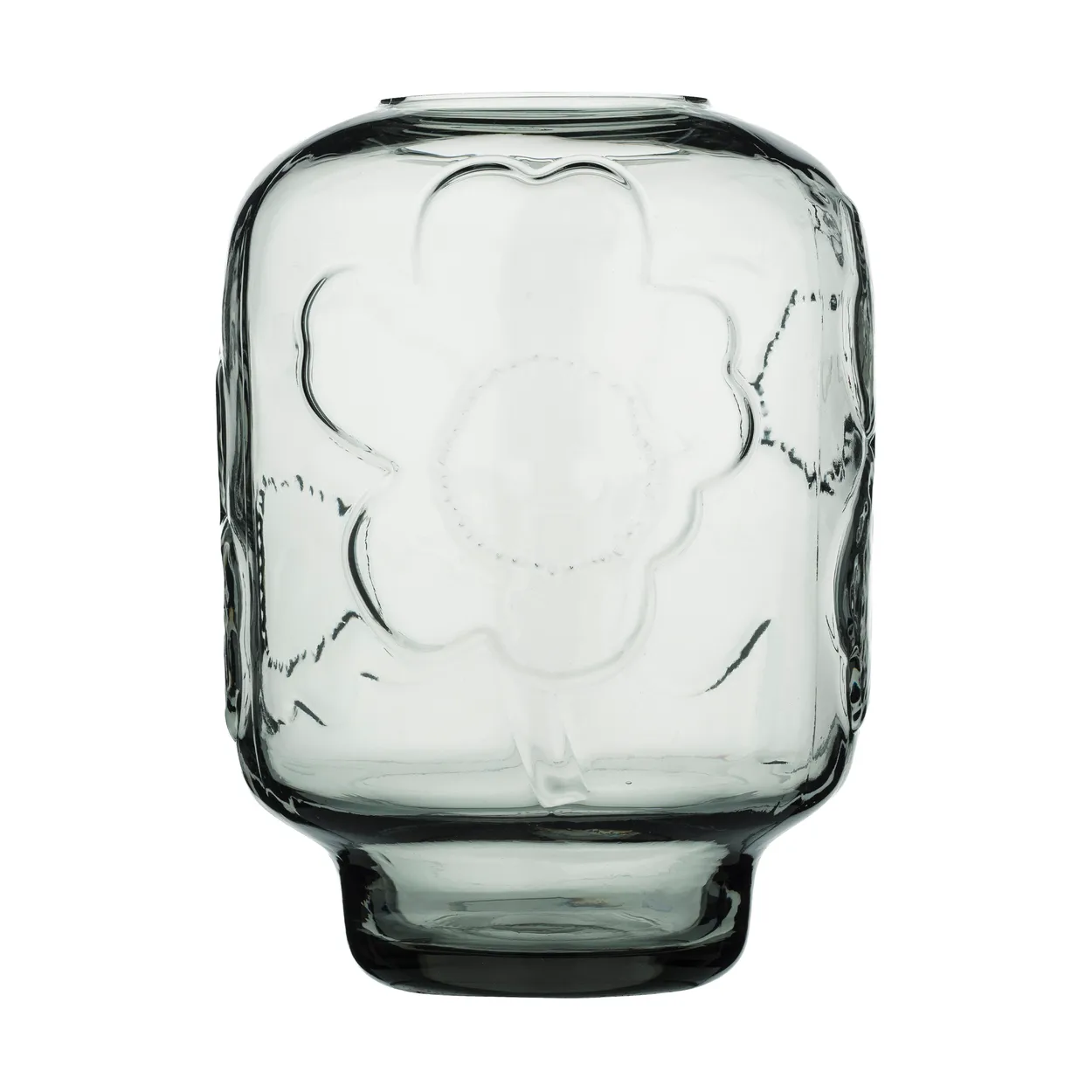 Marimekko Unikko glasvas Misty grey, 18 cm