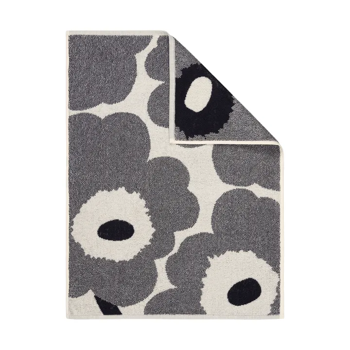 Unikko handduk 50x70 cm - Off white-blueberry - Marimekko