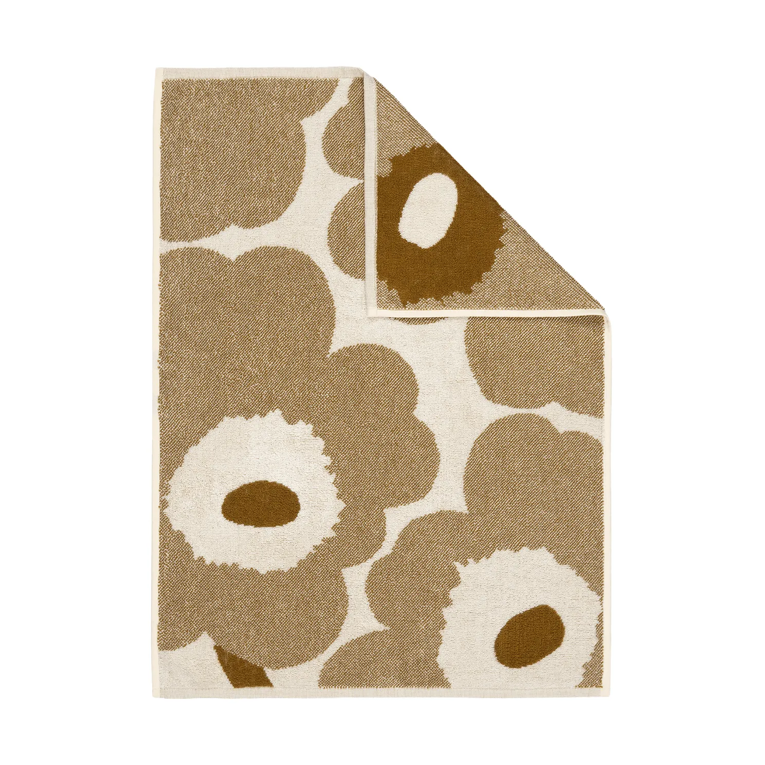 Unikko handduk 50x70 cm, Off white-bronze Marimekko