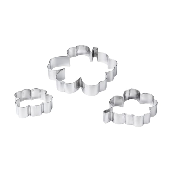 Unikko kakform 3-pack - Stainless steel - Marimekko