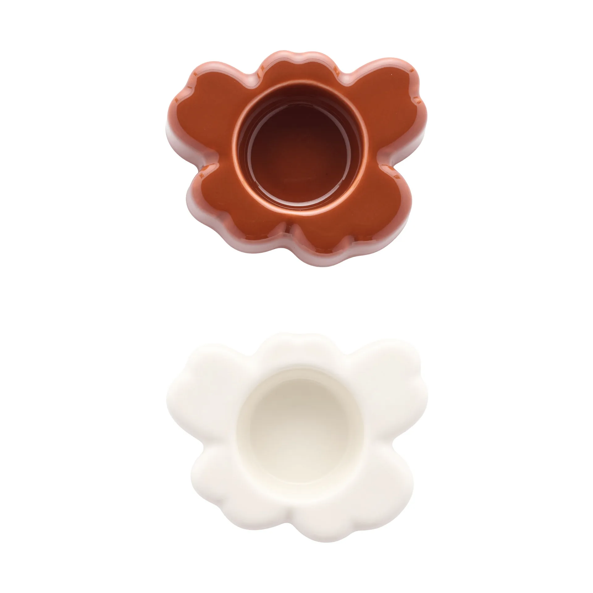 Marimekko Unikko ljuslykta 3x10 cm 2 delar White-chestnut