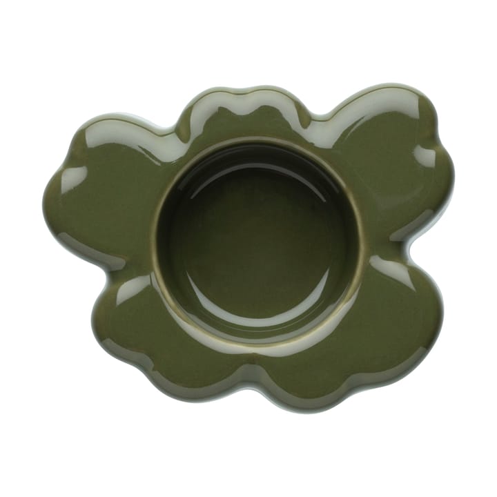 Unikko ljuslykta 3x10 cm - Harvest green - Marimekko