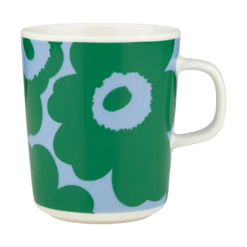Unikko mugg 25 cl - White-green-light blue - Marimekko
