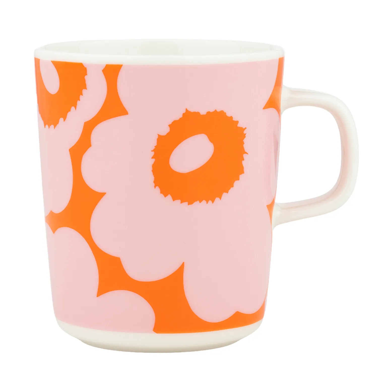 Unikko mugg 25 cl, White-pink-orange Marimekko
