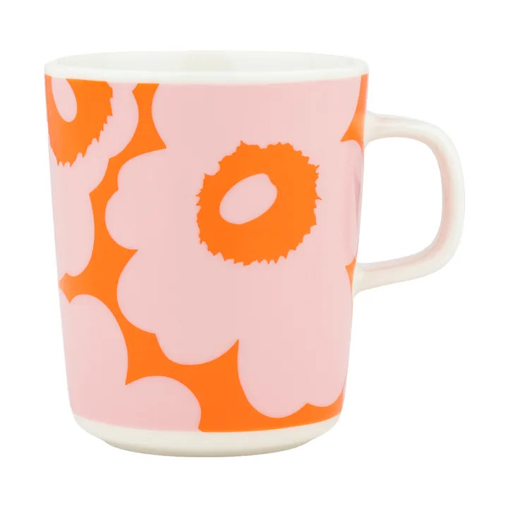 Unikko mugg 25 cl - White-pink-orange - Marimekko