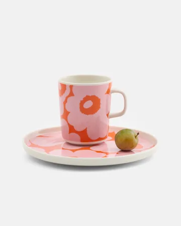 Unikko mugg 25 cl - White-pink-orange - Marimekko