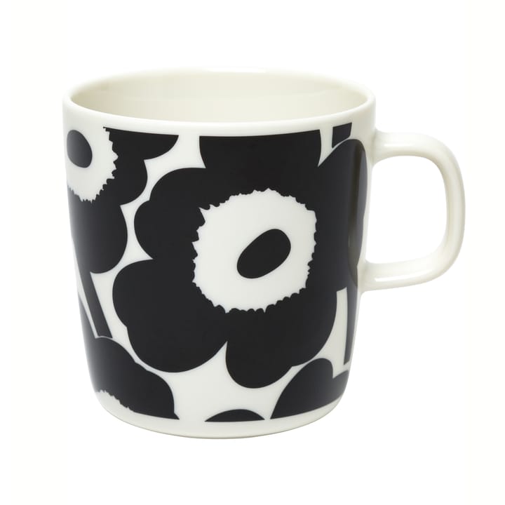 Unikko mugg 40 cl, Vit-svart Marimekko