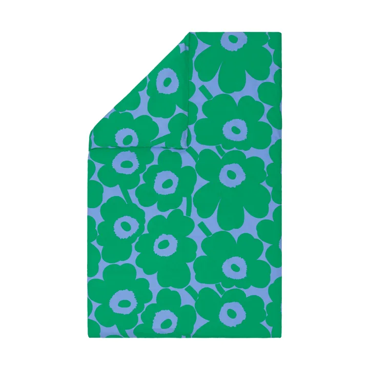 Unikko påslakan 150x210 cm - Light blue-green - Marimekko