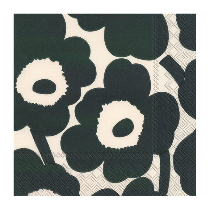 Unikko servett 33x33 cm 20-pack, Cream green Marimekko