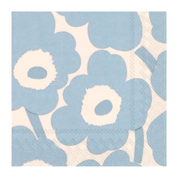 Marimekko Unikko servett 33×33 cm 20-pack Cream light blue